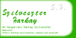 szilveszter harkay business card